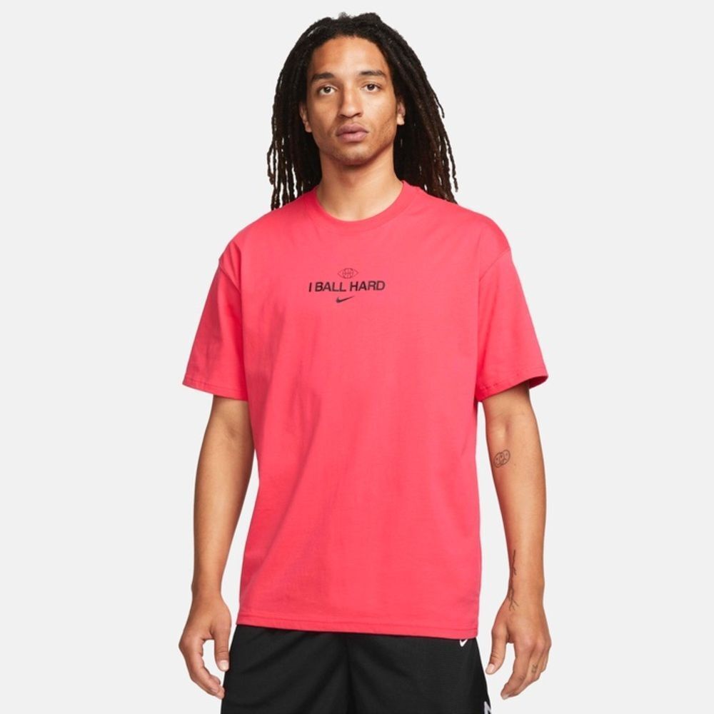 Nike Basketball Seasonal Exploration M90 Swoosh 2 t-shirt in red size S NWT